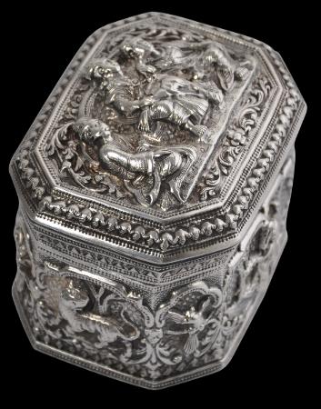 Burmese Silver Box - Michael Backman Ltd