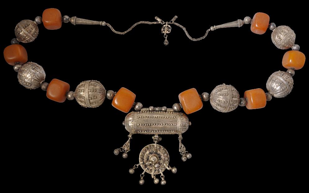 Yemen Silver Bead Necklace - Michael Backman Ltd