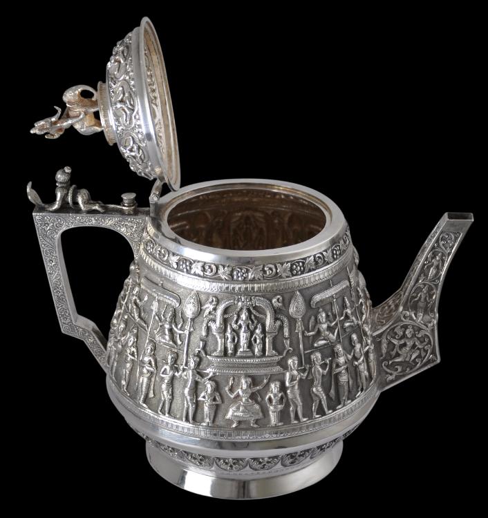 Kokand or Bukhara Brass Teapot - Michael Backman Ltd