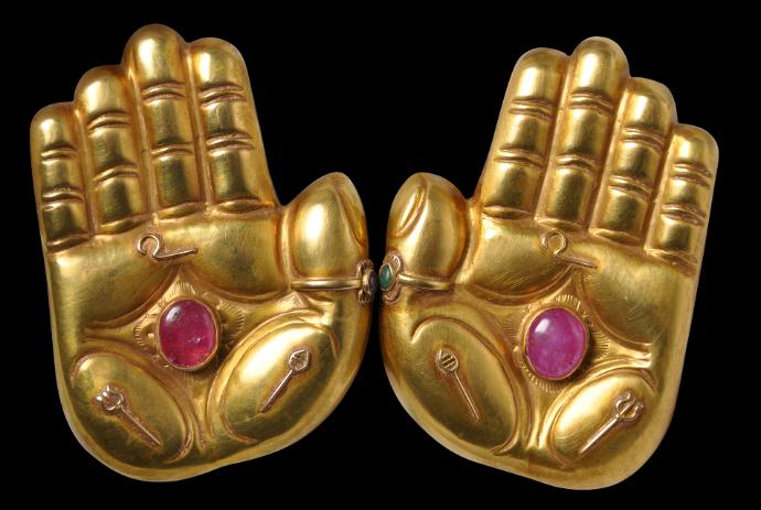 Vishnu Gold Hands, South India - Michael Backman Ltd