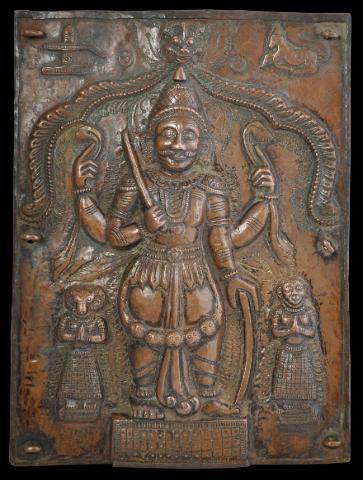 Copper Virabhadra Panel, India - Michael Backman Ltd