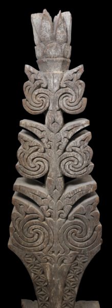 Sulu Islamic Carved Wooden Grave Marker (Sunduk) - Michael Backman Ltd