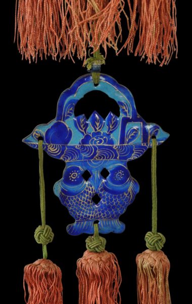 Five Chinese Enamelled Hanging Ornaments - Michael Backman Ltd