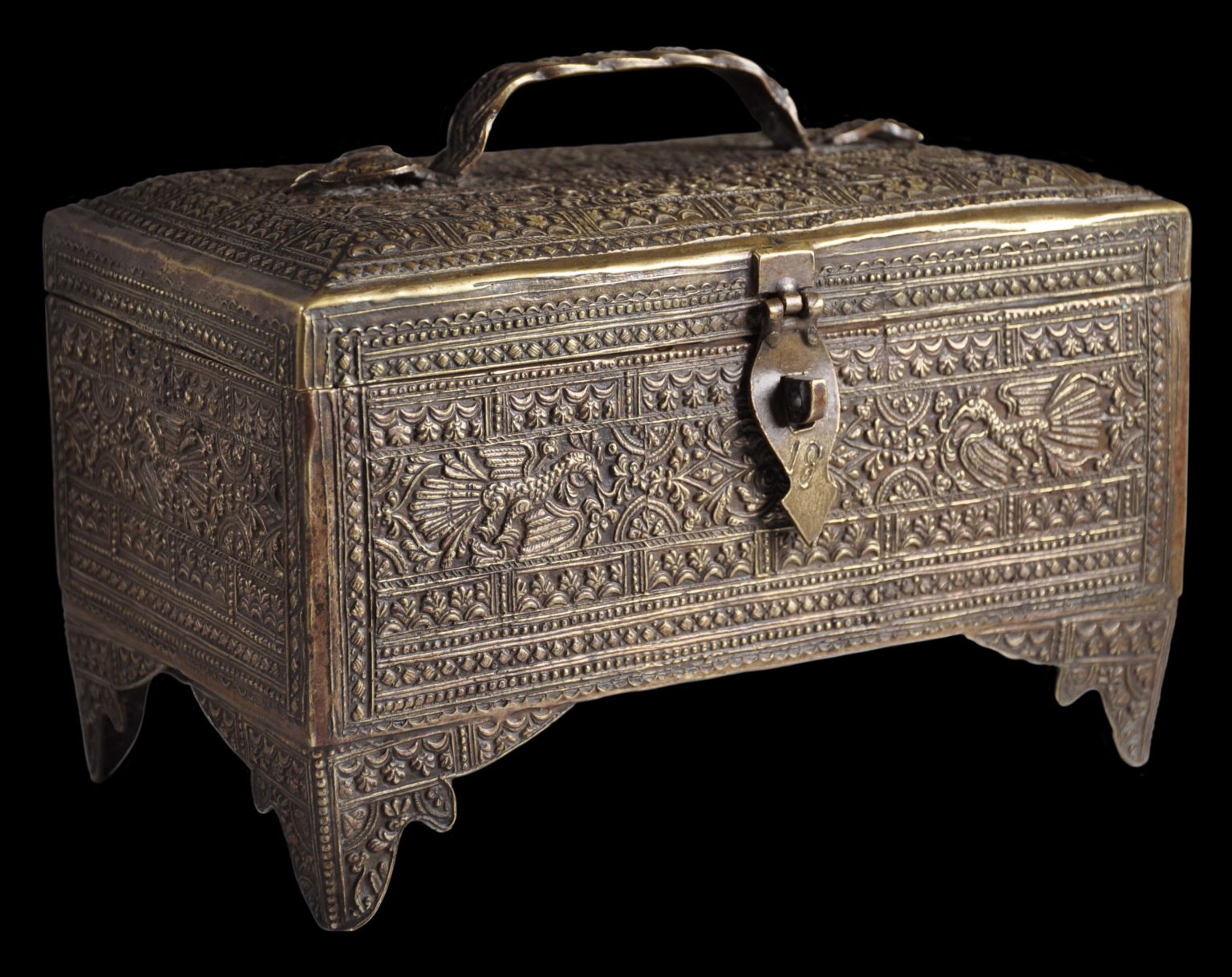 Sumatran Minangkabau Cast Brass Money Box - Michael Backman Ltd