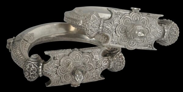 Punjabi Pair of Silver Anklets (Jhanhjar) - Michael Backman Ltd