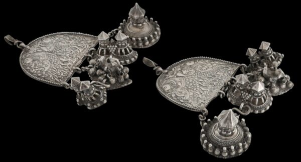 Pair of Indian Silver Toe Ring Sets (Bichhua or Phulri) - Michael ...