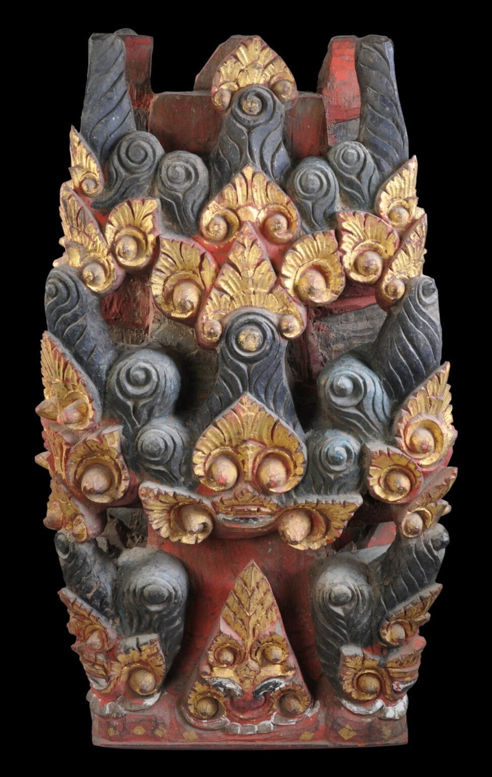 Balinese Carved Wooden Pillar Base Sendi Tugeh Michael Backman Ltd