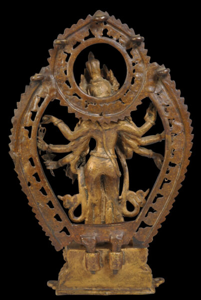 Nepali Inscribed, Gilded Image of Vasudhara - Michael Backman Ltd