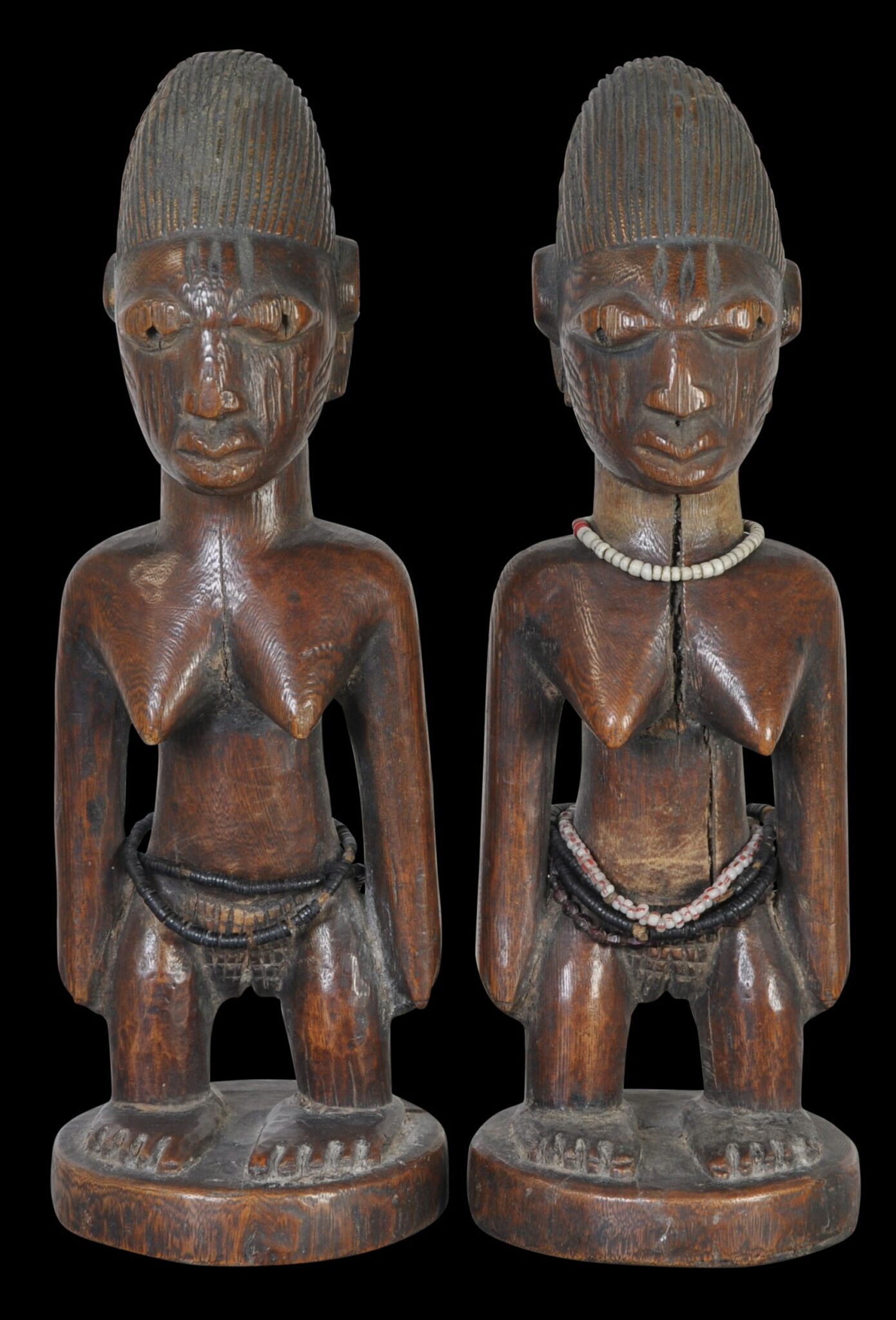 Yoruba Pair Of Ibeji Twin Figures - Michael Backman Ltd