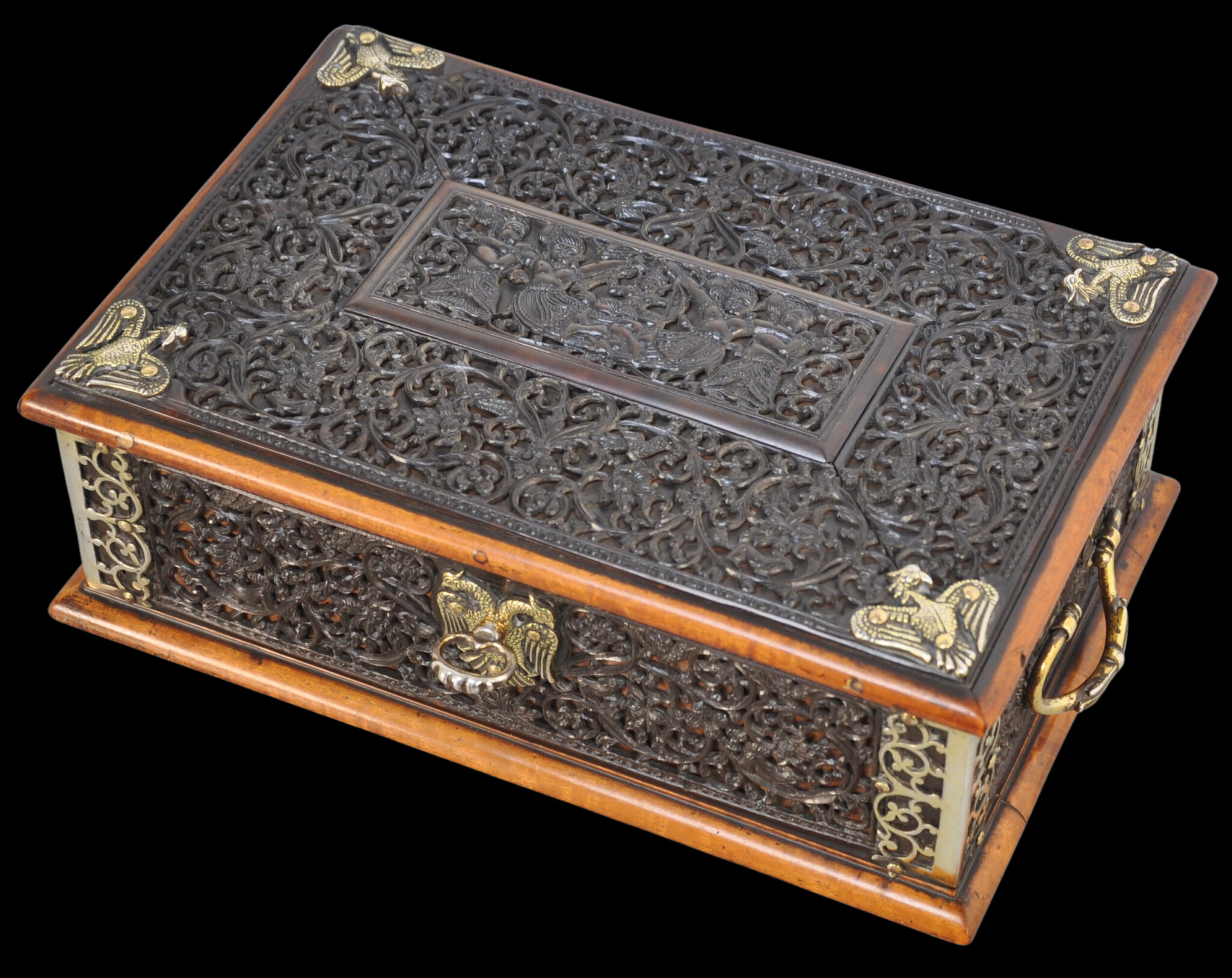 Exceptionally Rare, Early, Singhalese Carved & Pierced Tortoiseshell ...