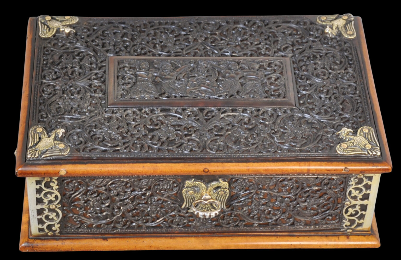 Exceptionally Rare, Early, Singhalese Carved & Pierced Tortoiseshell ...