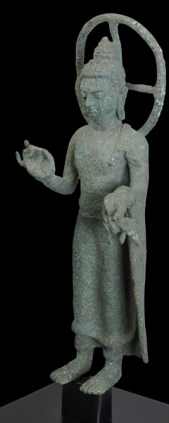 Early Srivijaya Bronze Standing Buddha with Gupta Influence - Michael ...