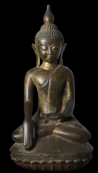 Gilded Cast Bronze Ava-Style Buddha - Michael Backman Ltd