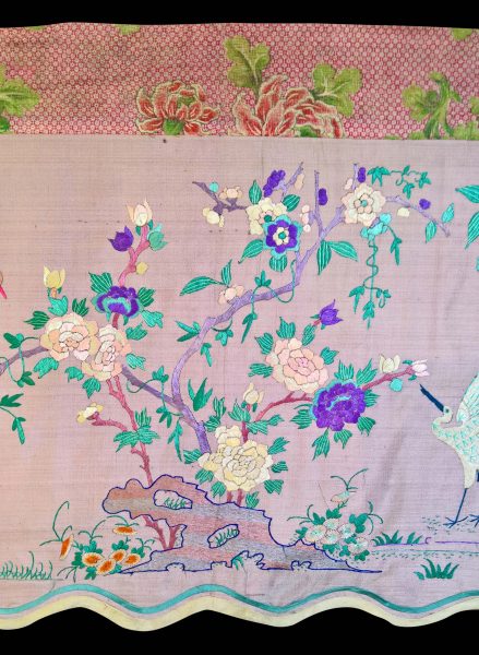 Finely Embroidered Straits Chinese Silk Wedding Valance - Michael ...
