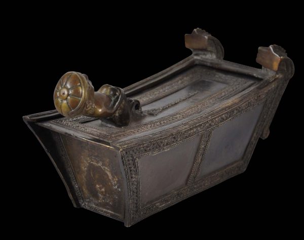 Fine Batak Cast Brass Jewellery Casket - Michael Backman Ltd