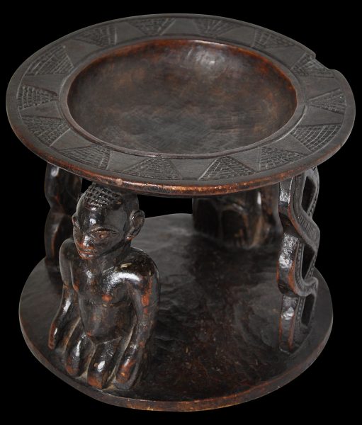 Yoruba Carved Wooden Divination Bowl - Michael Backman Ltd